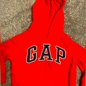 GAP Kids Red Hoodie - Classic Logo Pullover
